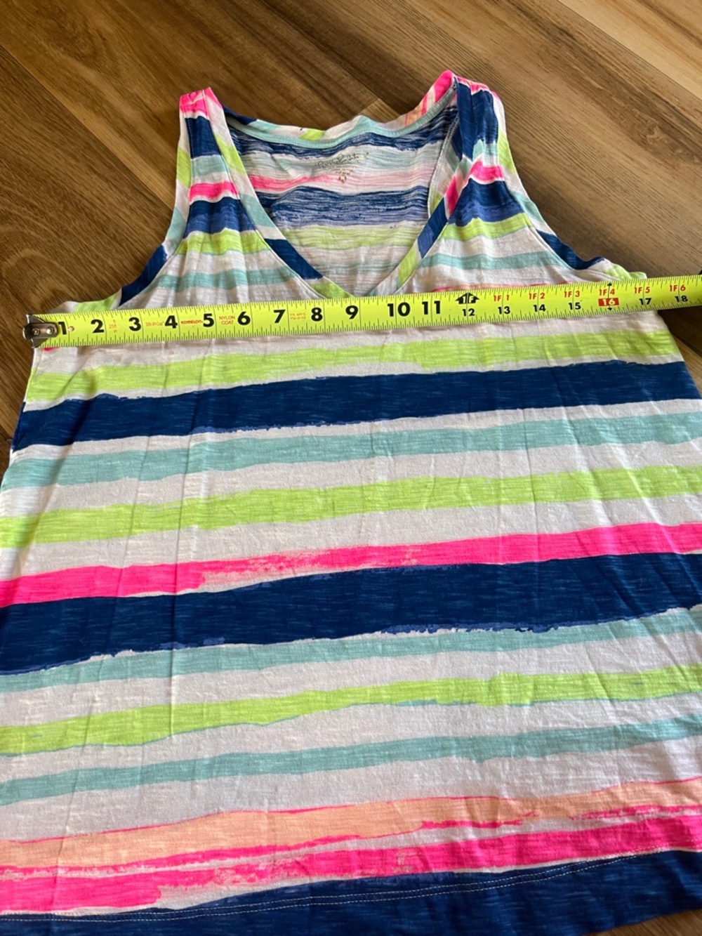 Lilly Pulitzer Jaylynne Tank Top cat's meow stripe size Medium's - Picture 5 of 7